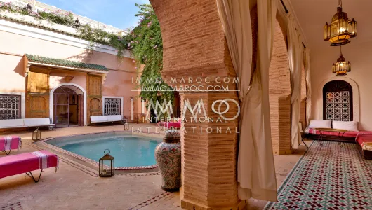 elegante marroquí de vacaciones Riad Marrakech Jamaa El Fna Riad Zitoun