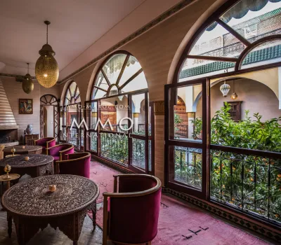 Venta Riad marroquí venta de bienes de lujo elegante Marrakech Hotel Marrakech menos de 10 minutos desde el lugar Mouassine