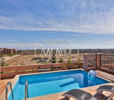 apartamento contemporáneo con piscina en el Marrakech invernada