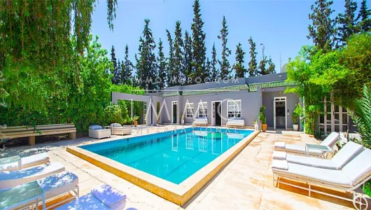 Villa à louer Contemporain Marrakech Extérieur Route Ourika