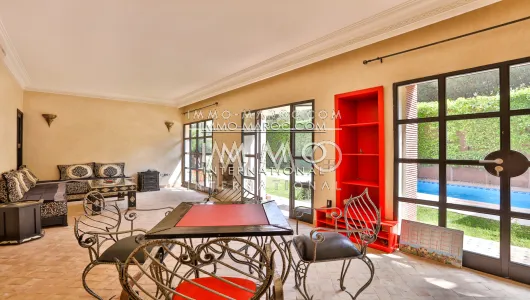 elegante marroquí piscina casa de Marrakech Palmeraie Bab Atlas