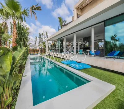 Casa en venta de prestigio contemporáneo Marrakech Golfs Amelkis