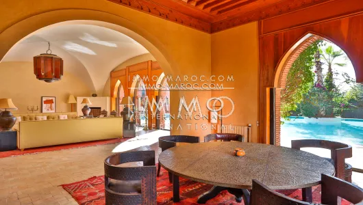 Villa en venta de lujo marroquí Marrakech Golfs Amelkis