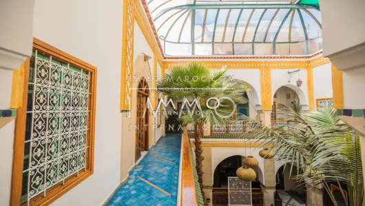 Riad à vendre immobilier luxe à vendre marrakech Maison d'hôtes Marrakech