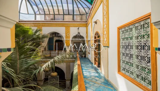 Vente riad agence immobiliere de luxe marrakech Maison d'hôtes Marrakech