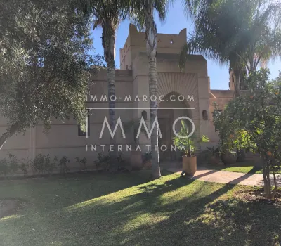 Location villa Moderne Marrakech Extérieur Ecole américaine Route Ouarzazate