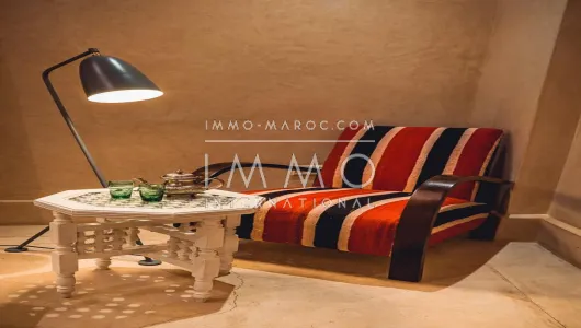 Vente riad Marocain épuré prestige Marrakech