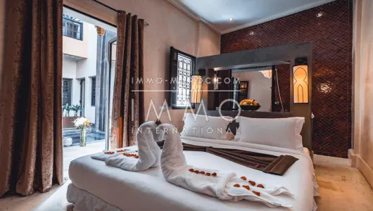 riad vente Marocain épuré luxe Marrakech