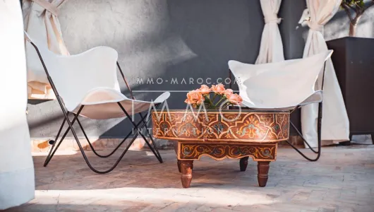achat riad Marocain épuré immobilier luxe à vendre marrakech Marrakech