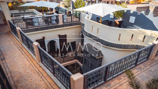 achat riad Marocain épuré luxe Marrakech