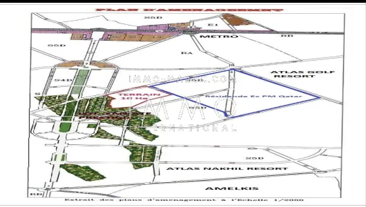 Vente terrain Terrain villa Marrakech Palmeraie Palmariva – Dar tounsi