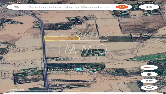 achat terrain Terrain villa Marrakech Extérieur Route Fes