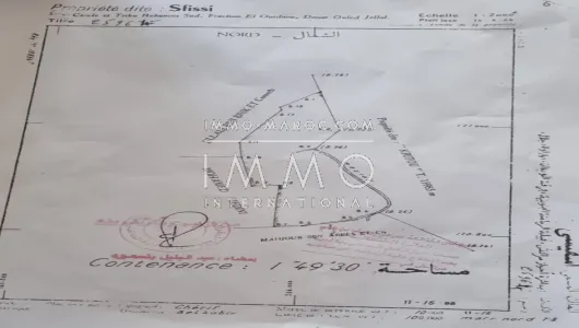 Land for sale Terrain villa Marrakech Exterior Route Fes