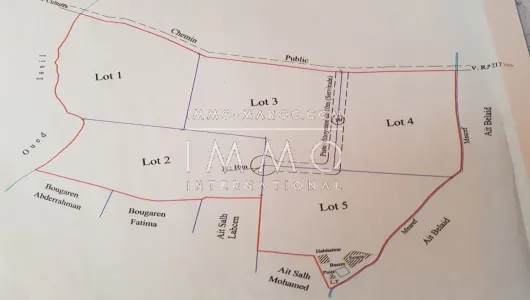 Terrain à vendre Terrain villa Marrakech Extérieur Route Ourika