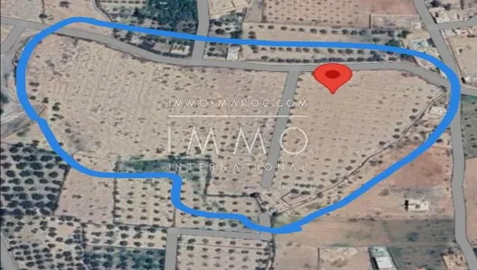 Vente terrain Terrain villa Marrakech Extérieur Route Ourika