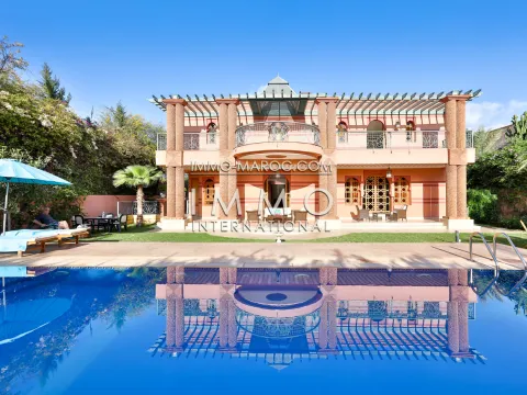 Villa marroquí de lujo en venta Marrakech Golfs Amelkis